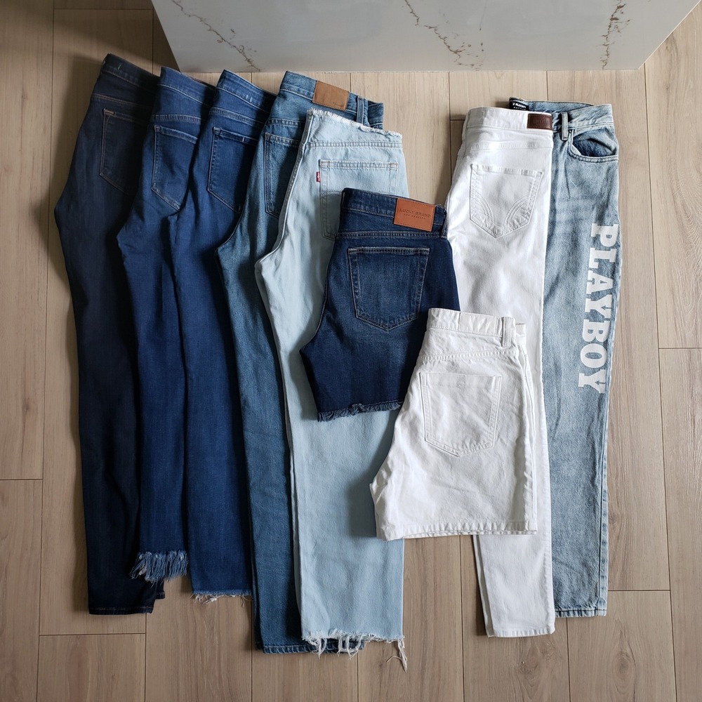 Womens Jeans Bundle 28 Madewell Levis Paige J Brand Denim Shorts Lot 9Pc